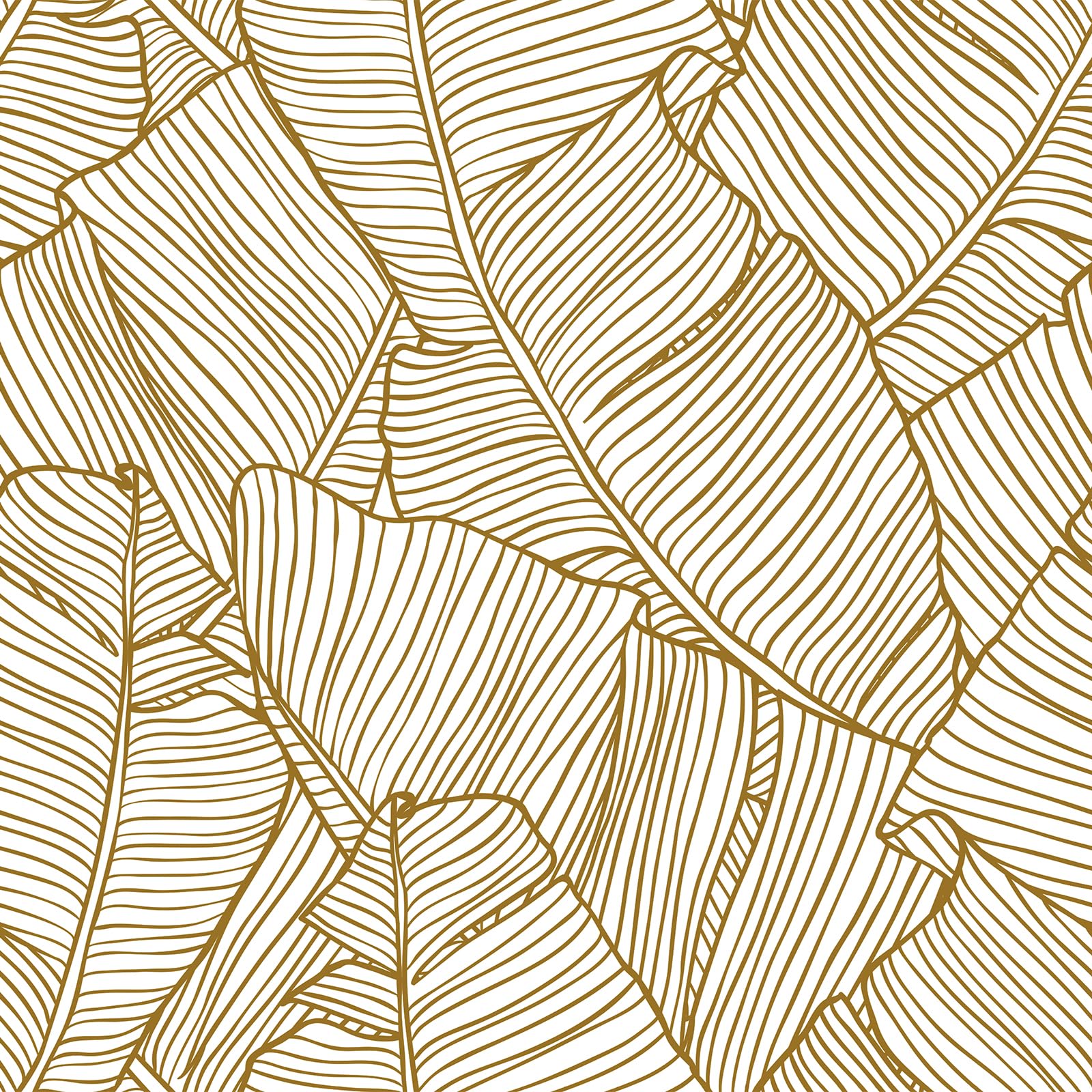 Photo 1 of Livelynine Gold Wallpaper 17.5x276in White and Gold Peel and Stick Wallpaper for Bathroom Walls Large Banana Leaf Mural Wall Paper for Bedroom Accent Wall Floral Contact Paper for Cabinets Kitchen