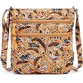 Vera Bradley Women's Cotton Triple Zip Hipster Crossbody Purse