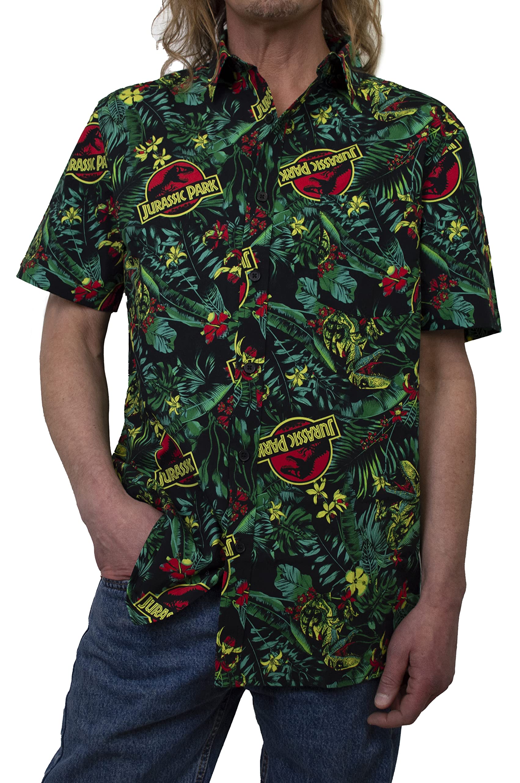 Jurassic Park Button Up Shirt