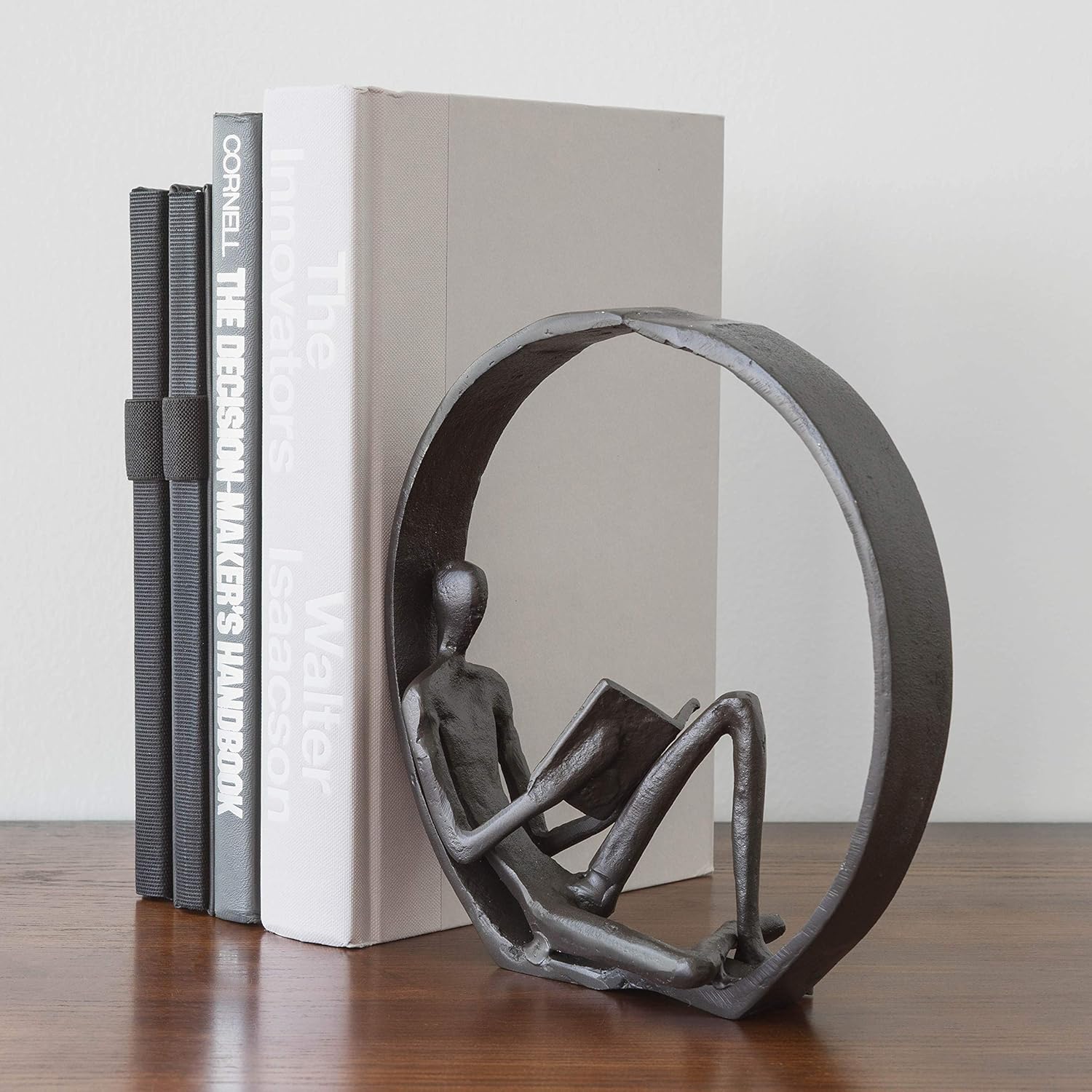 Danya B Small Iron Sculpture Accent Piece, Gift for Readers, Teachers, and More, Old-Fashioned Decorative Object for Home, Office, Table and Desktop Decor: Home & Kitchen