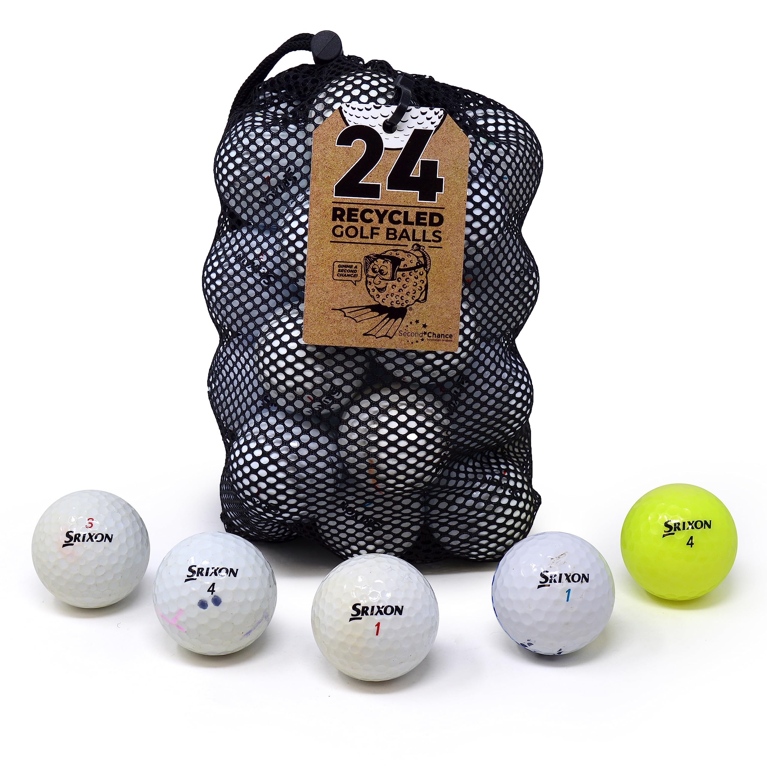 Second Chance Srixon 24 Assorted Model Lake Golf Balls (Grade B)