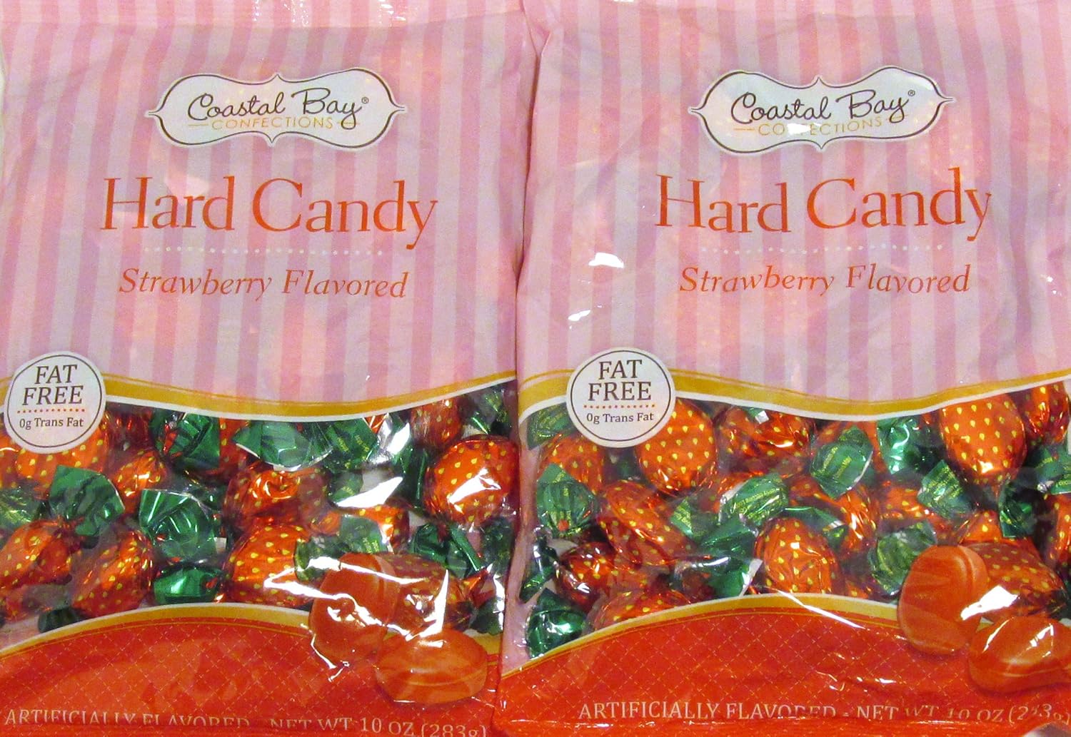 Coastal Bay Confections Strawberry Flavored Fat Free Hard Candy 20 Oz