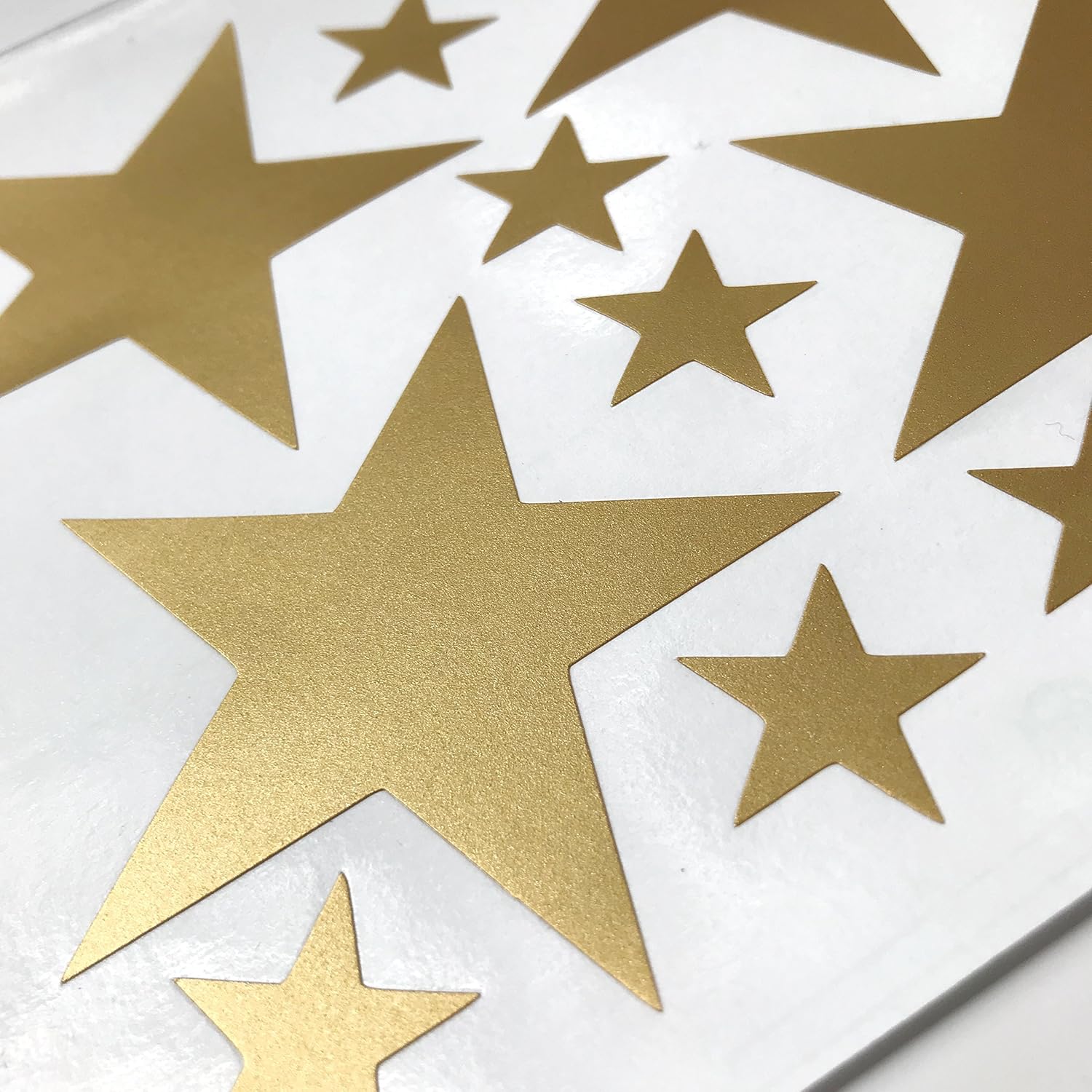 TOARTi Stars Wall Decals (124 Decals) Wall Stickers Removable Home Decoration Easy to Peel Stick Painted Walls Metallic Vinyl Polka Wall Decor Sticker for Baby Kids Nursery Bedroom (Gold Stars): Home & Kitchen