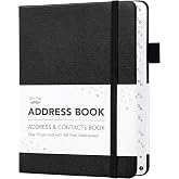 Mr. Pen- Address Book with Alphabetical Tabs, Small Hardcover | Contact Organizer Notebook for Names, Phone Numbers, Emails, Portable Address Book Large Print for Home, Office &amp; Travel