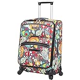 Lily Bloom Carry On Expandable Design Pattern Luggage With Spinner Wheels (20in, Bliss)