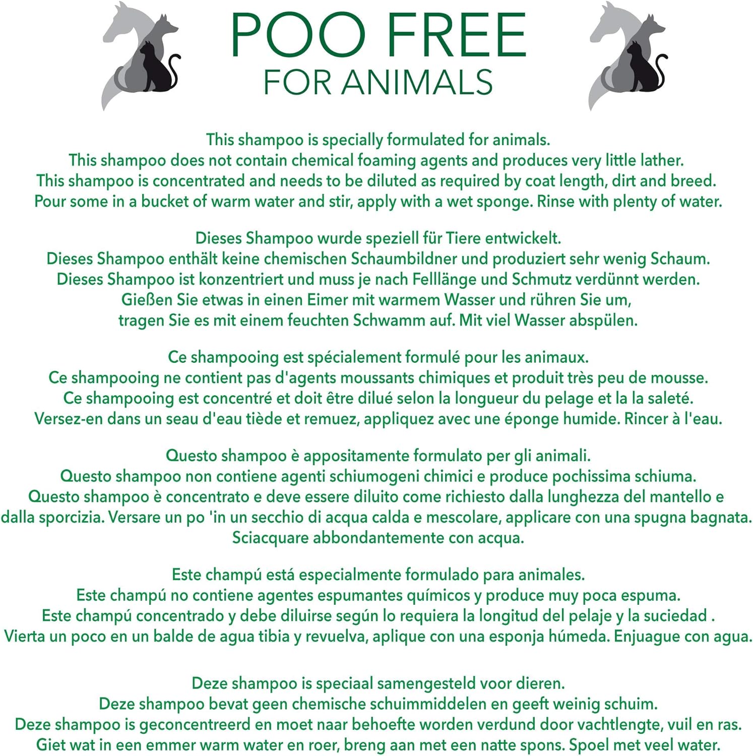POO FREE Unscented Dog Shampoo - Fragrance-Free for Sensitive Skin & Allergies - 99% Natural & pH 5.5 - 250ml - Image 4