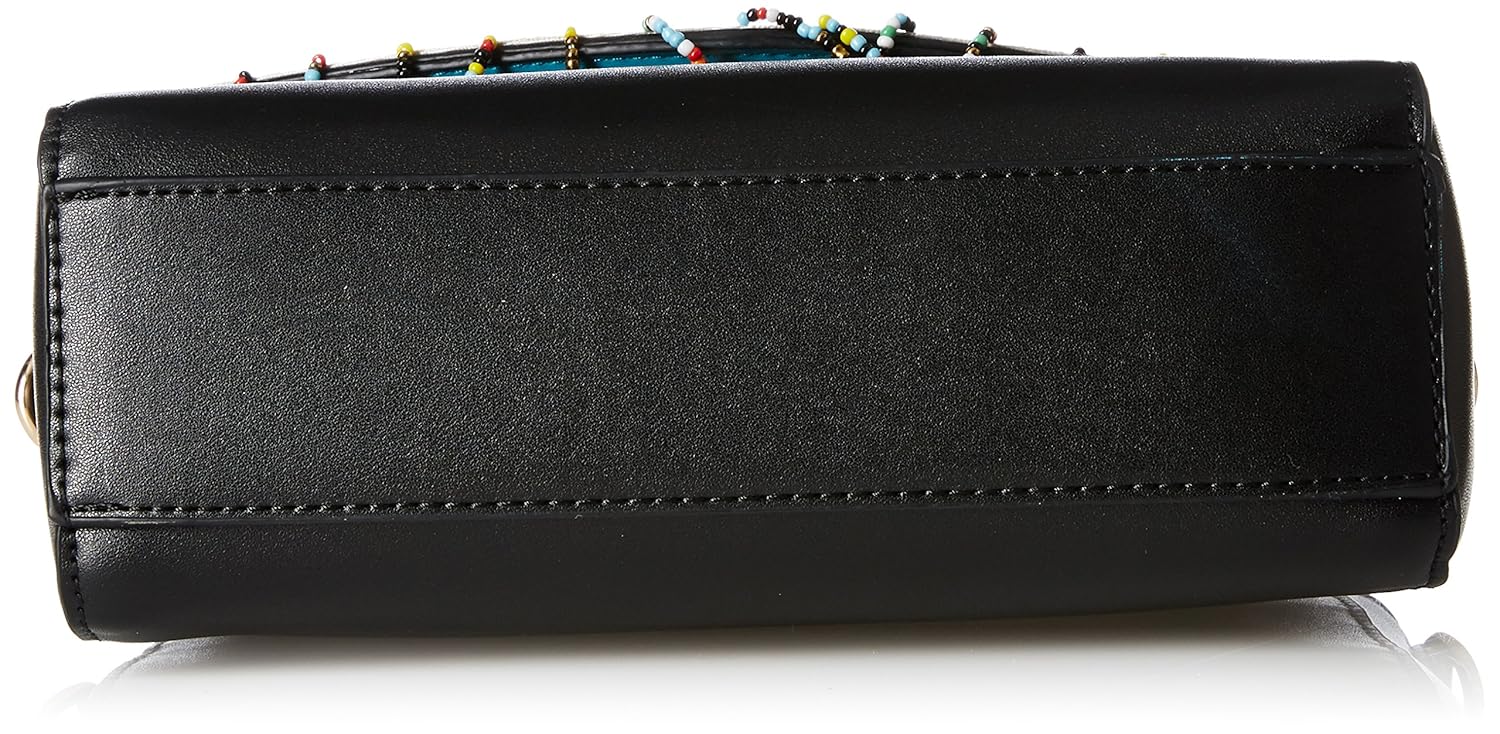 global desi fashion plus women's satchel (black) ()