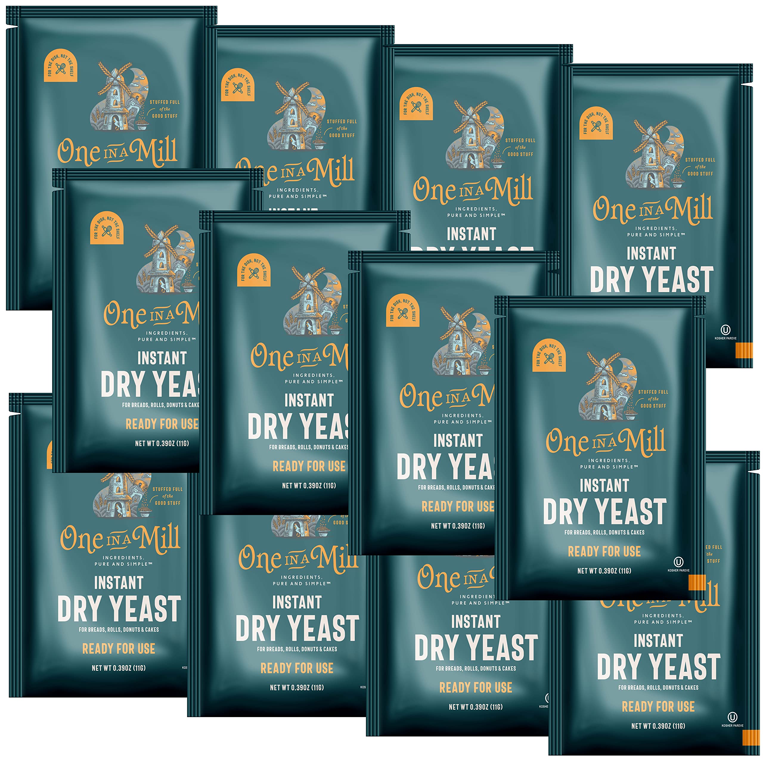One in a Mill Instant Dry Yeast Packets | Fast