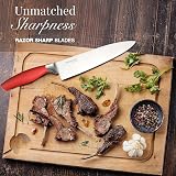 Nuovva 8-Piece Kitchen Knife Set with Spinning Block Colorful Stainless Steel view 6