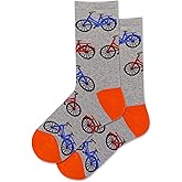 Hot Sox unisex child Crew Socks, Gray, Large US