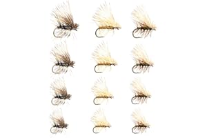 SUPERBE FLIES 12 Favorite Fly Fishing Flies Assortment | Dry, Wet, Nymphs, Streamers, Wooly Buggers, Caddis | Trout, Bass Fishing Lure