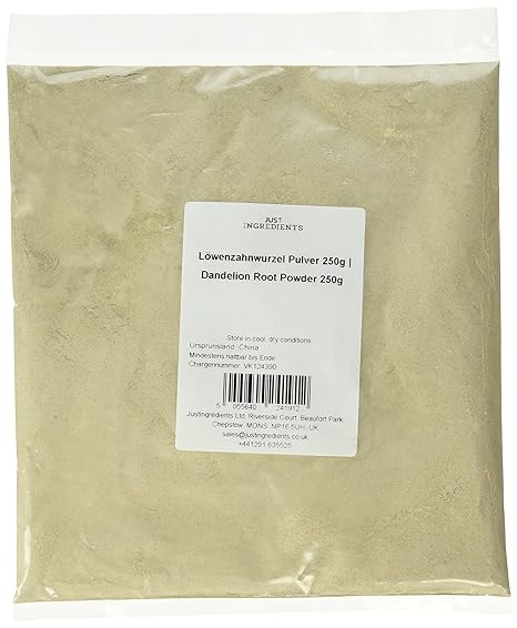 JustIngredients Löwenzahnwurzel Pulver, Dandelion Root Powder, 2er Pack (2 x 250 g)
