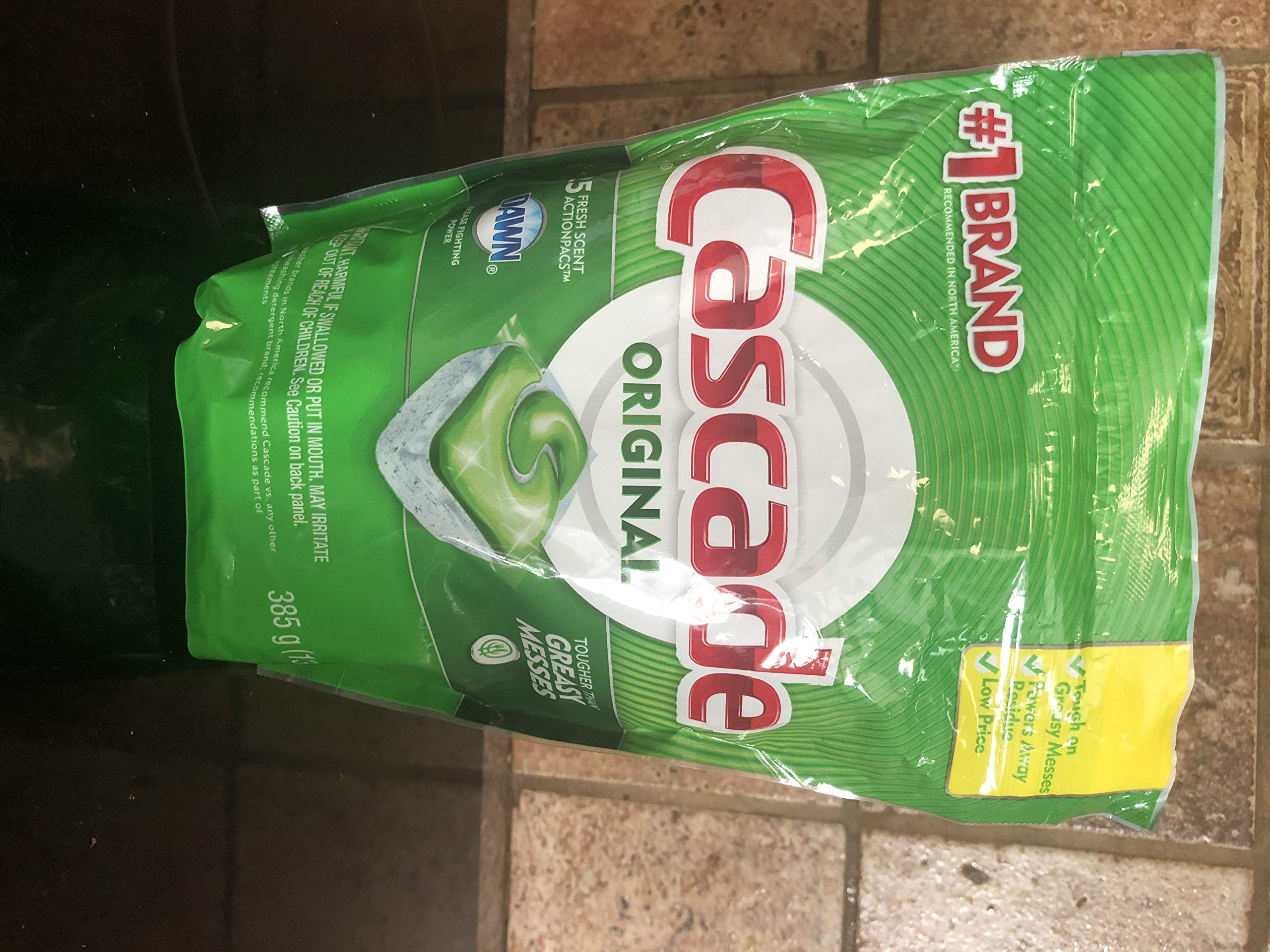 CascadeOriginal Dishwasher Detergent with Dawn, Fresh Scent, 25 ActionPacs