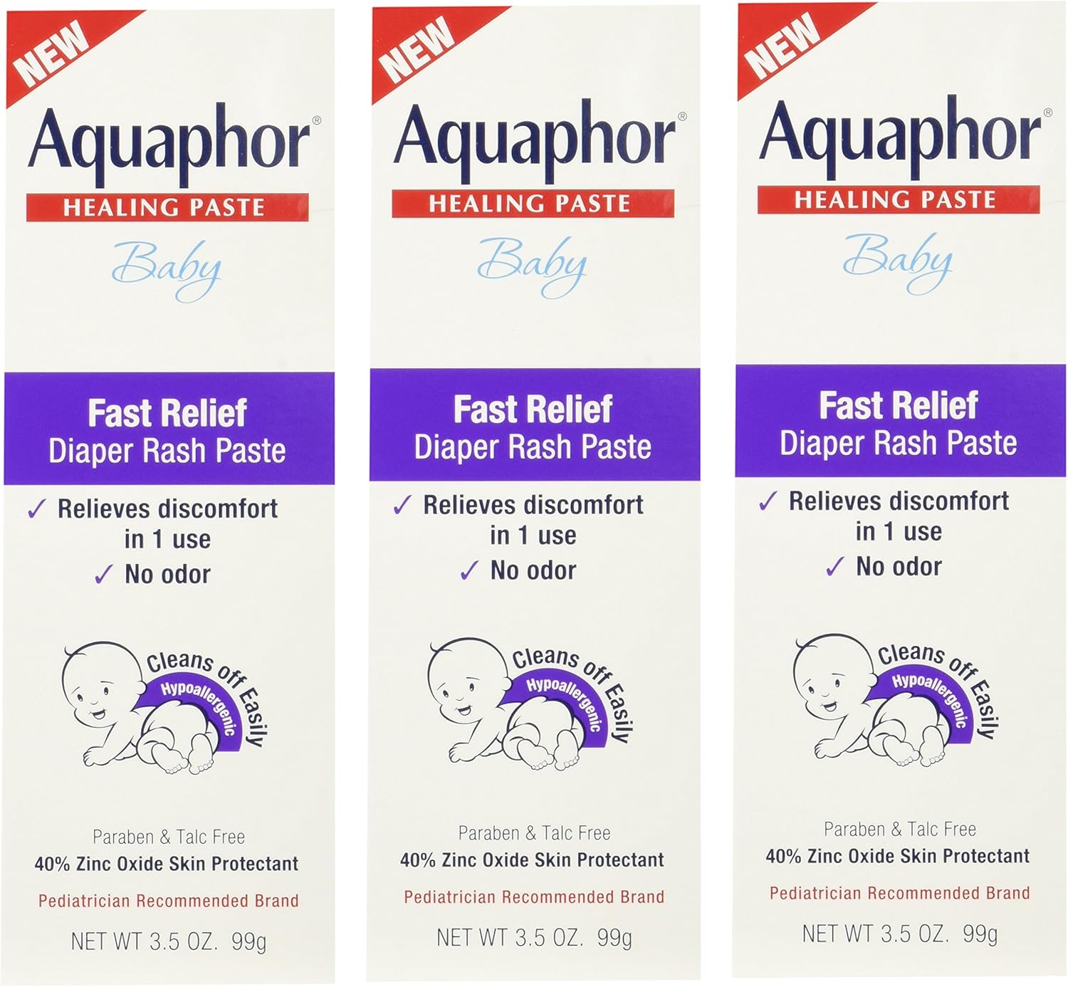 aquaphor baby fast relief diaper rash paste