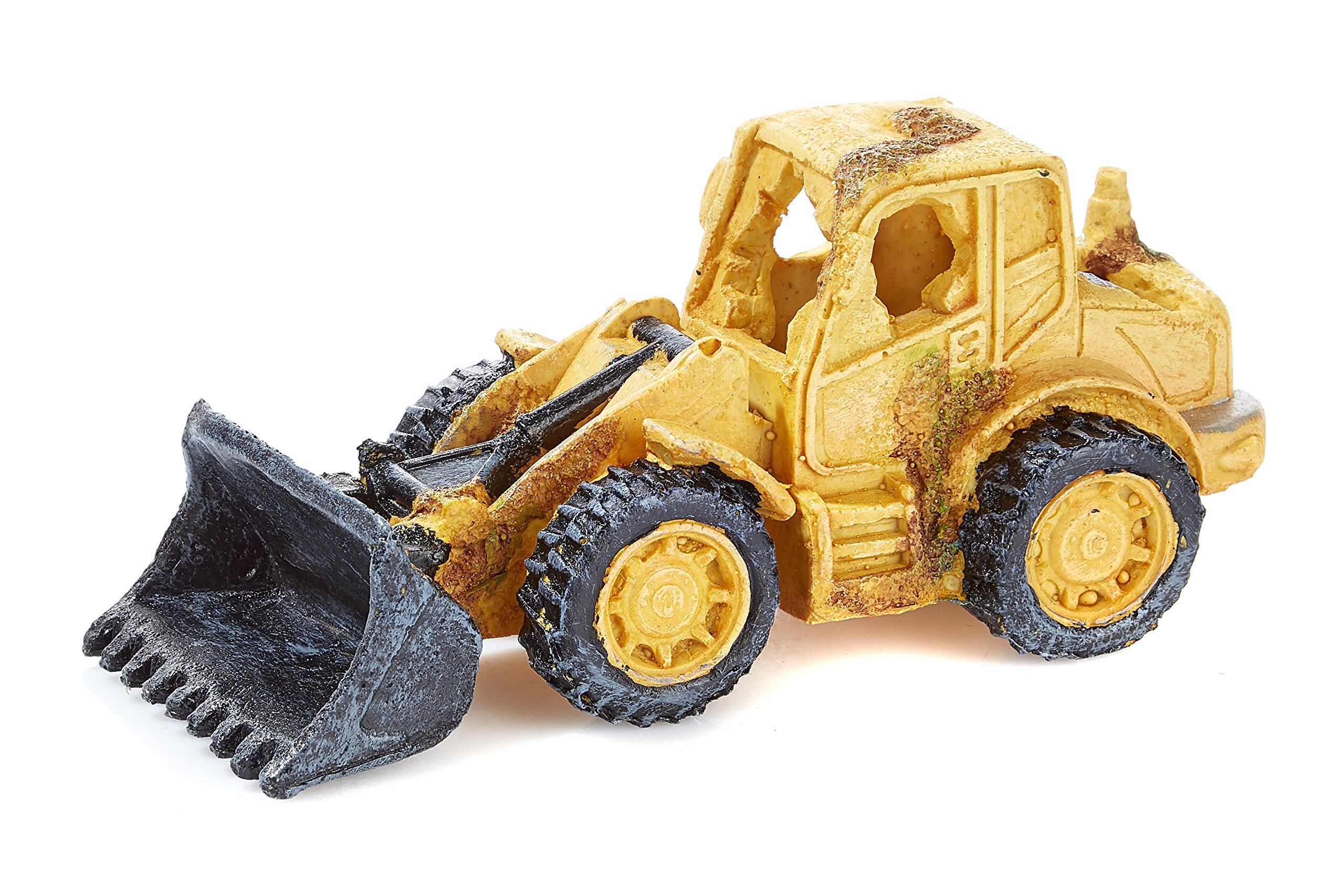 CLASSIC Yellow Front End Loader Digger Fish Tank Ornament Aquarium Decoration