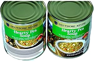 Deutsche Kuche Imported German Hearty Pea Soup (2 x 28 oz / 784 g Cans)