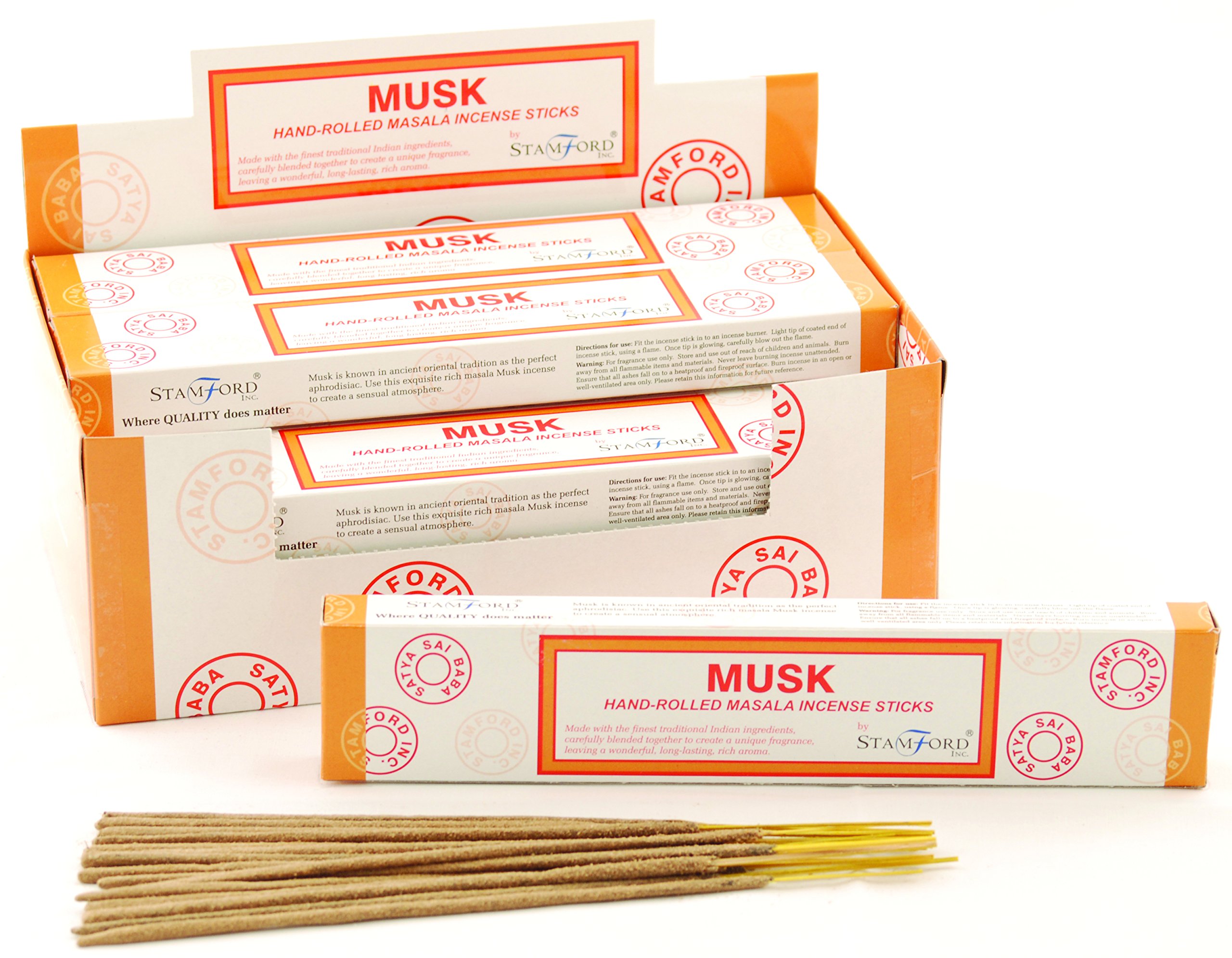 Stamford Musk Masala Incense, 15 Sticks x 12 Packs — image 1
