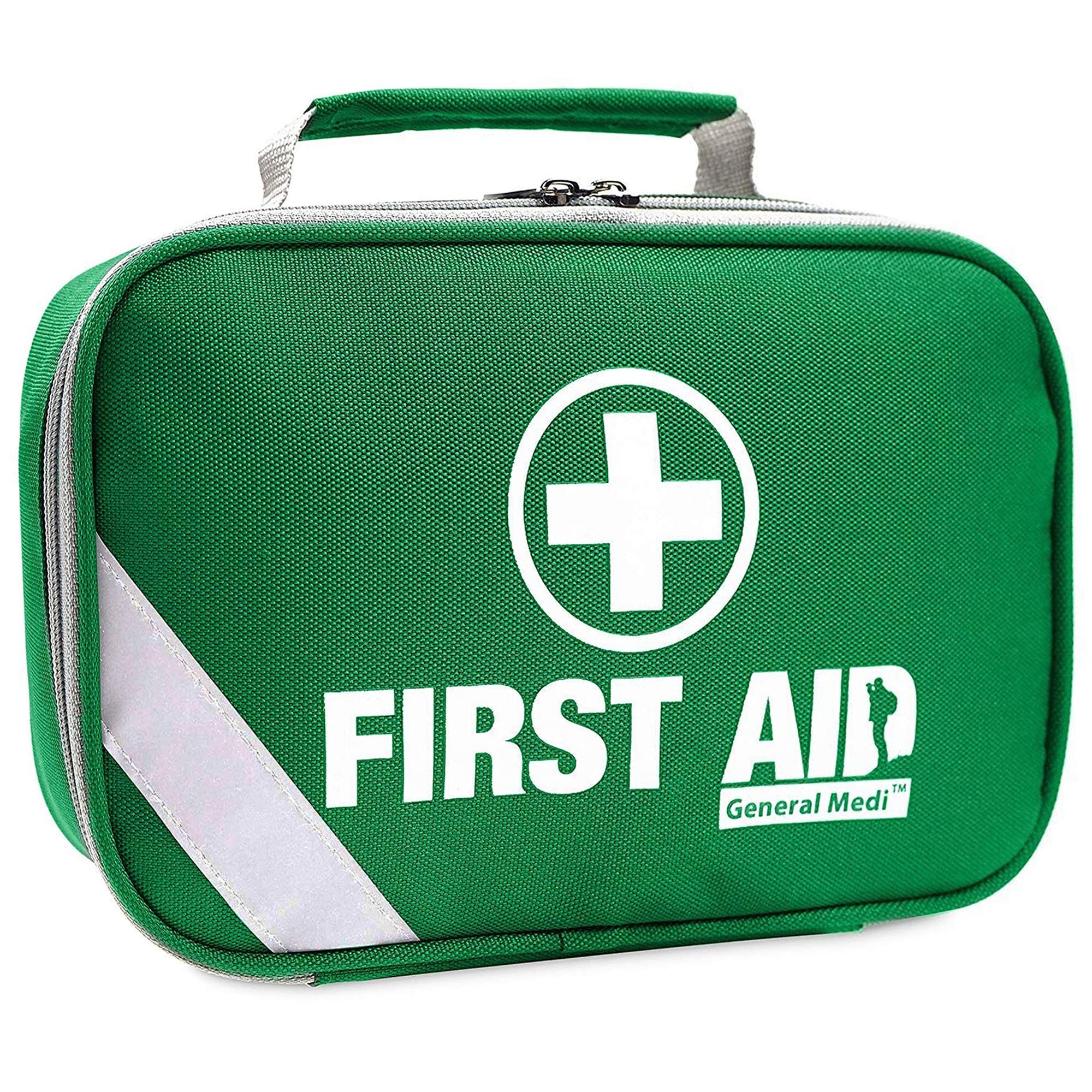 First Aid Kit (215 Piece) + Bonus 43 Piece Mini First Aid Kit Includes Emergency Blanket