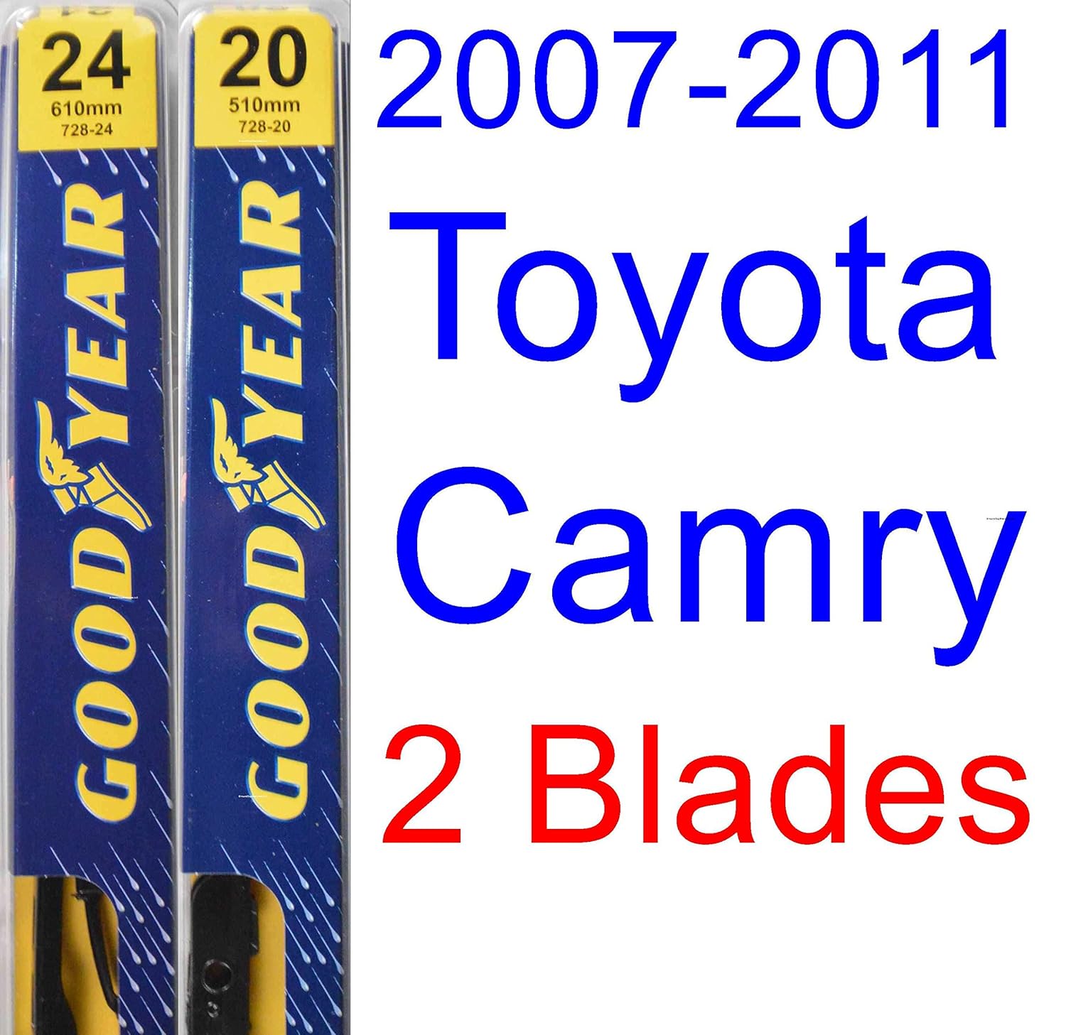 Amazon.com: 2007-2011 Toyota Camry Wiper Blade (Driver) (Goodyear Wiper  Blades-Premium) (2008,2009,2010): Automotive