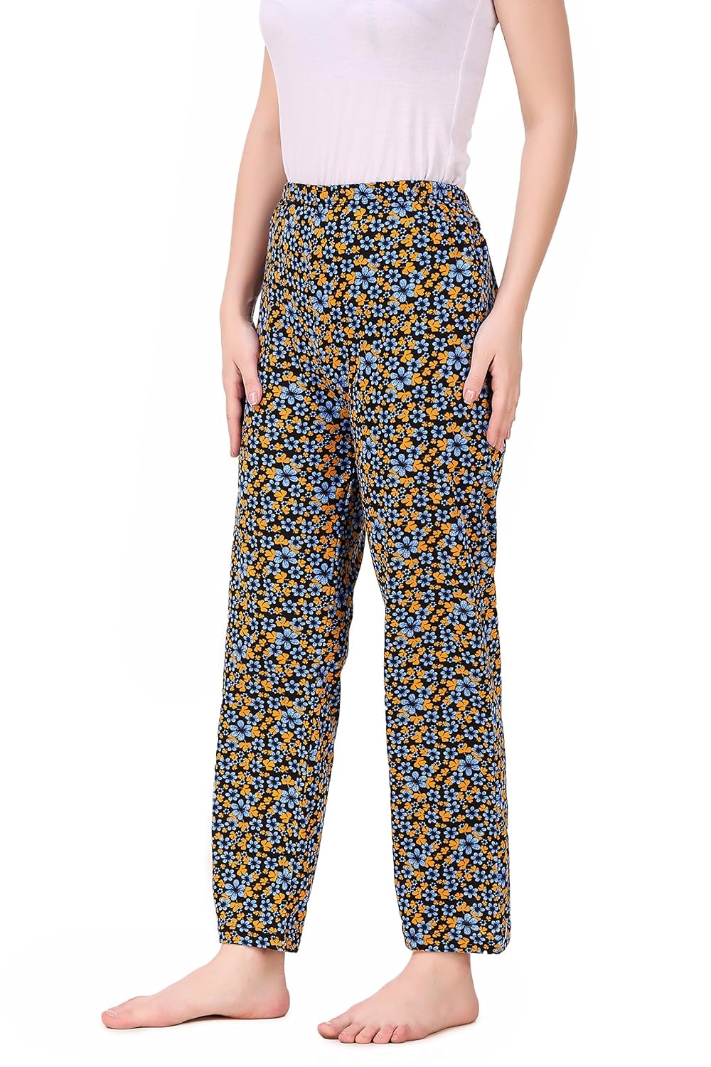 masha women's cotton printed multicolor pyjama
