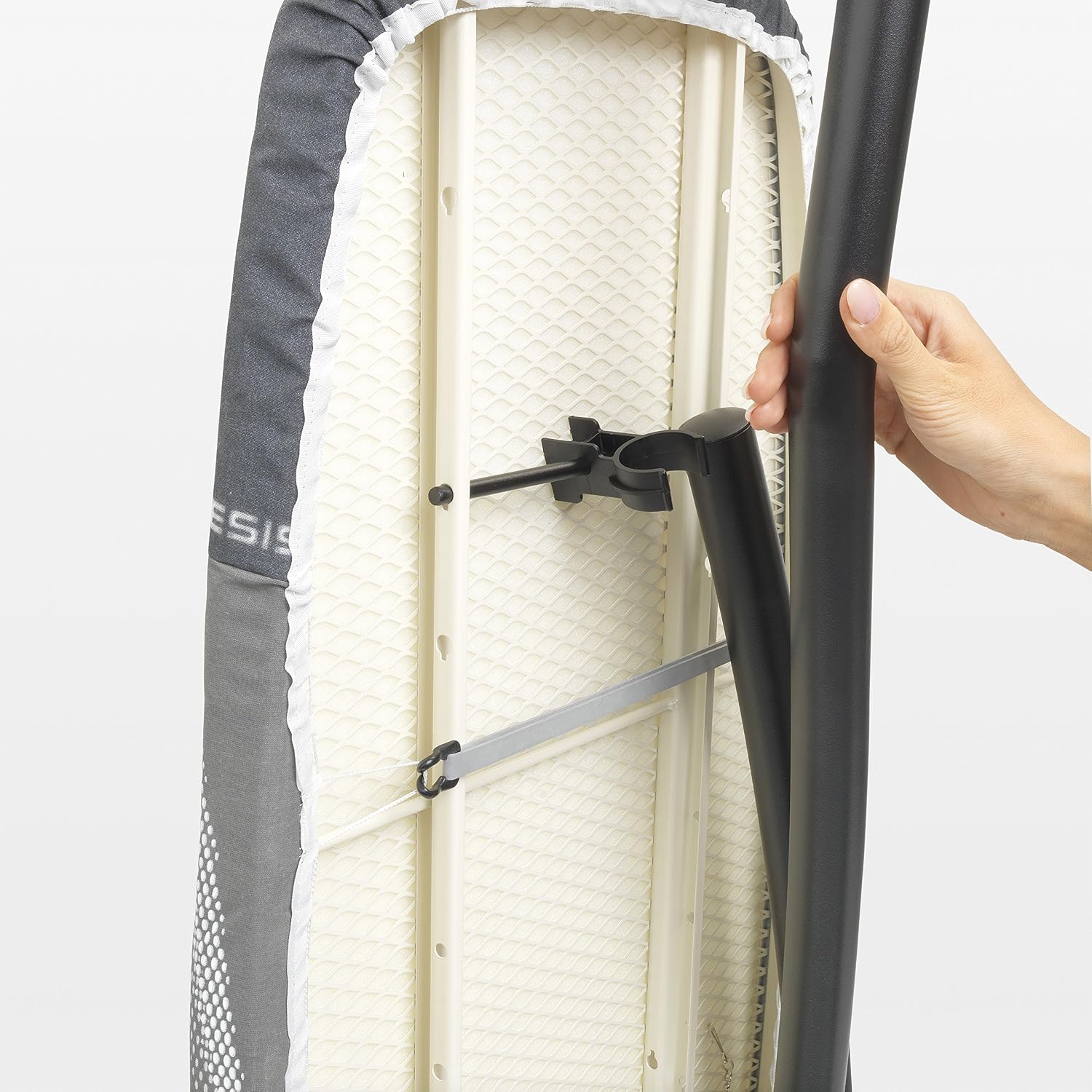 Brabantia, Ironing Board D, Integrated Steam Iron Rest, Adjustable Height with Transport Lock, Non-Slip Rubber Feet - Image 4