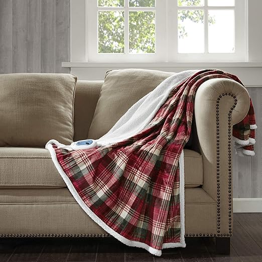 Amazon Com Woolrich Elect Electric Blanket Throw With 3 Heat