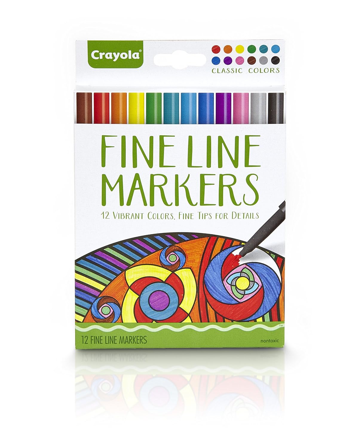 Crayola 58 7713 0030 Coloriage pour adultes Bo te de 12 Crayola 58 7713 0030 Coloriage pour adultes Bo te de 12 feutres fins durable