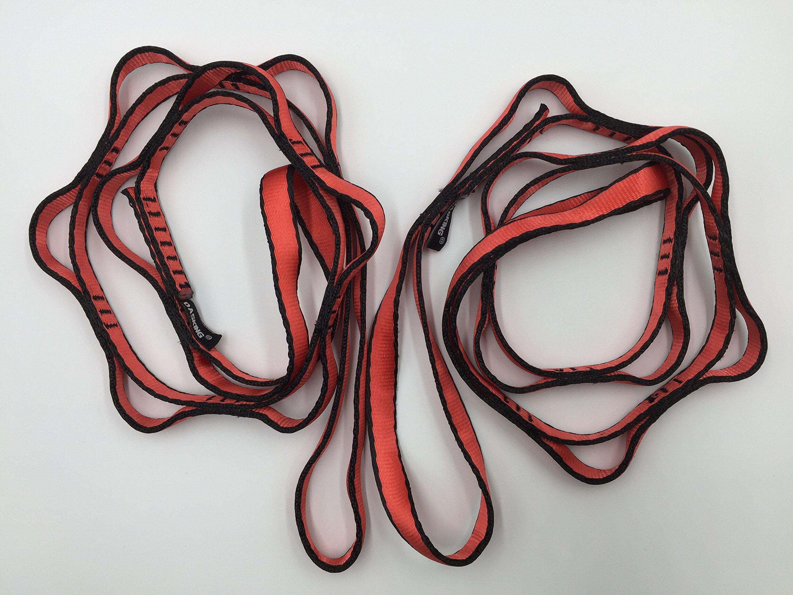 DASKING 2pcs Adjustable Daisy Chains 23KN Strong Climbing Strap Nylon Strap Rope Multi Loop Yoga