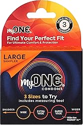Large Sampler - 3 Large Condom Sizes to Try