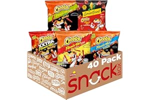 Cheetos Cheese Flavored Snacks, Flamin' Hot Mix Variety Pack, (Pack of 40)