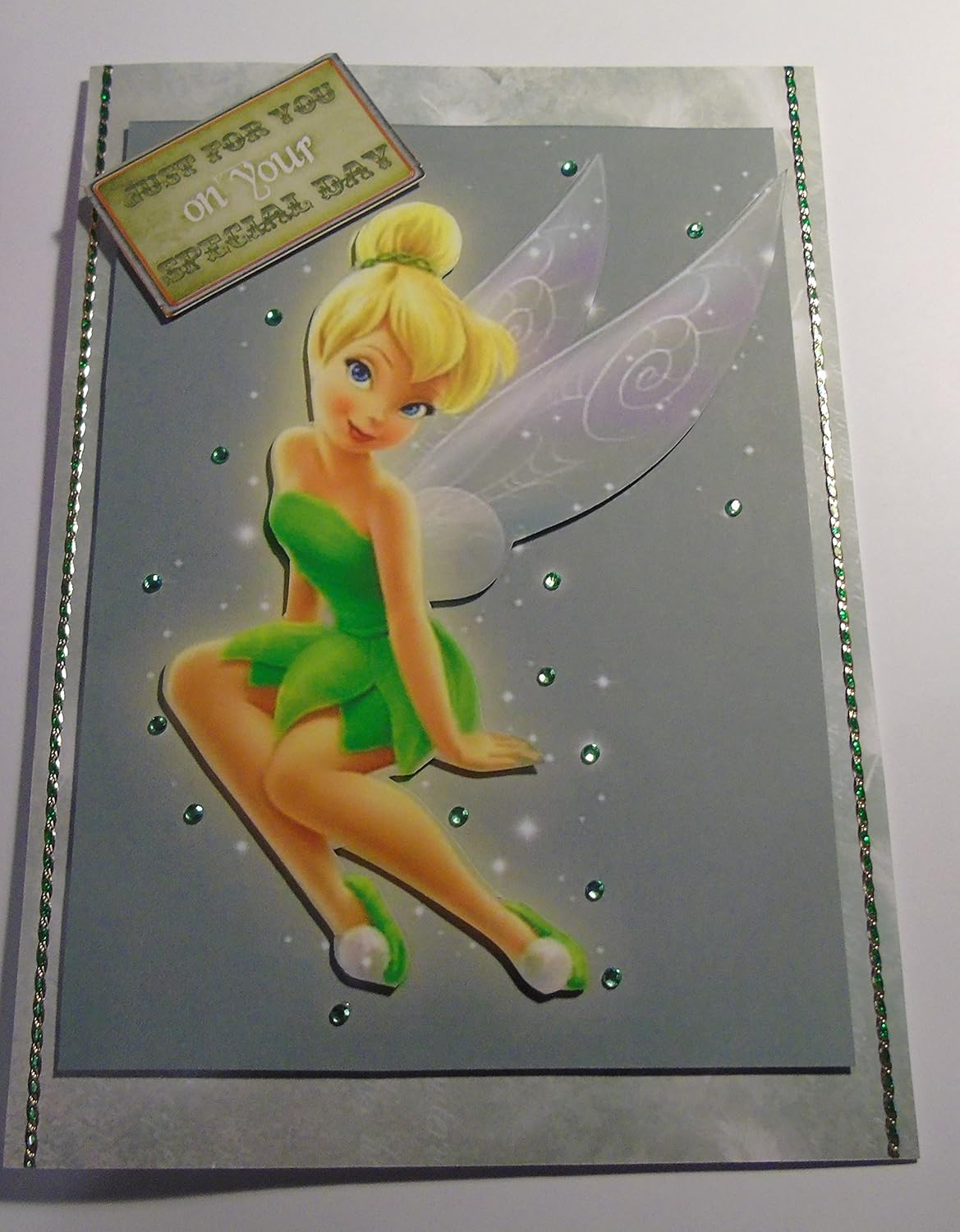 Handmade Tinkerbell Inspired Birthday Card Tinkerbell Amazon.co.uk
