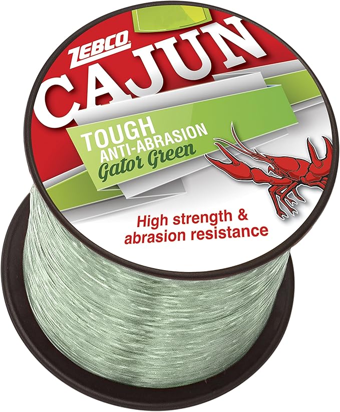 Zebco Cajun Tough Fishing Line 8 Pound 1600 Yards Sports & Outdoors