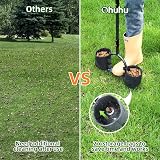 Ohuhu Lawn Aerator Hollow Tine Core Aerator with Bags Cleaning Tool 39in view 5
