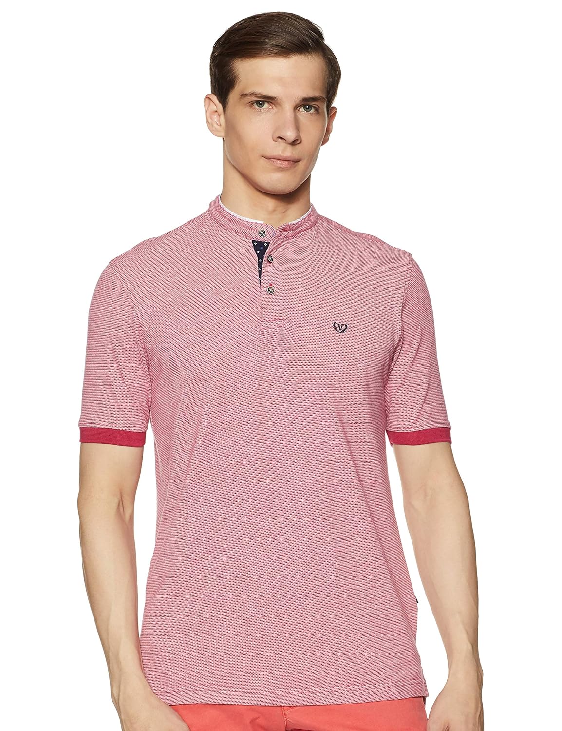 Van Heusen Men's Solid Regular fit T-Shirt