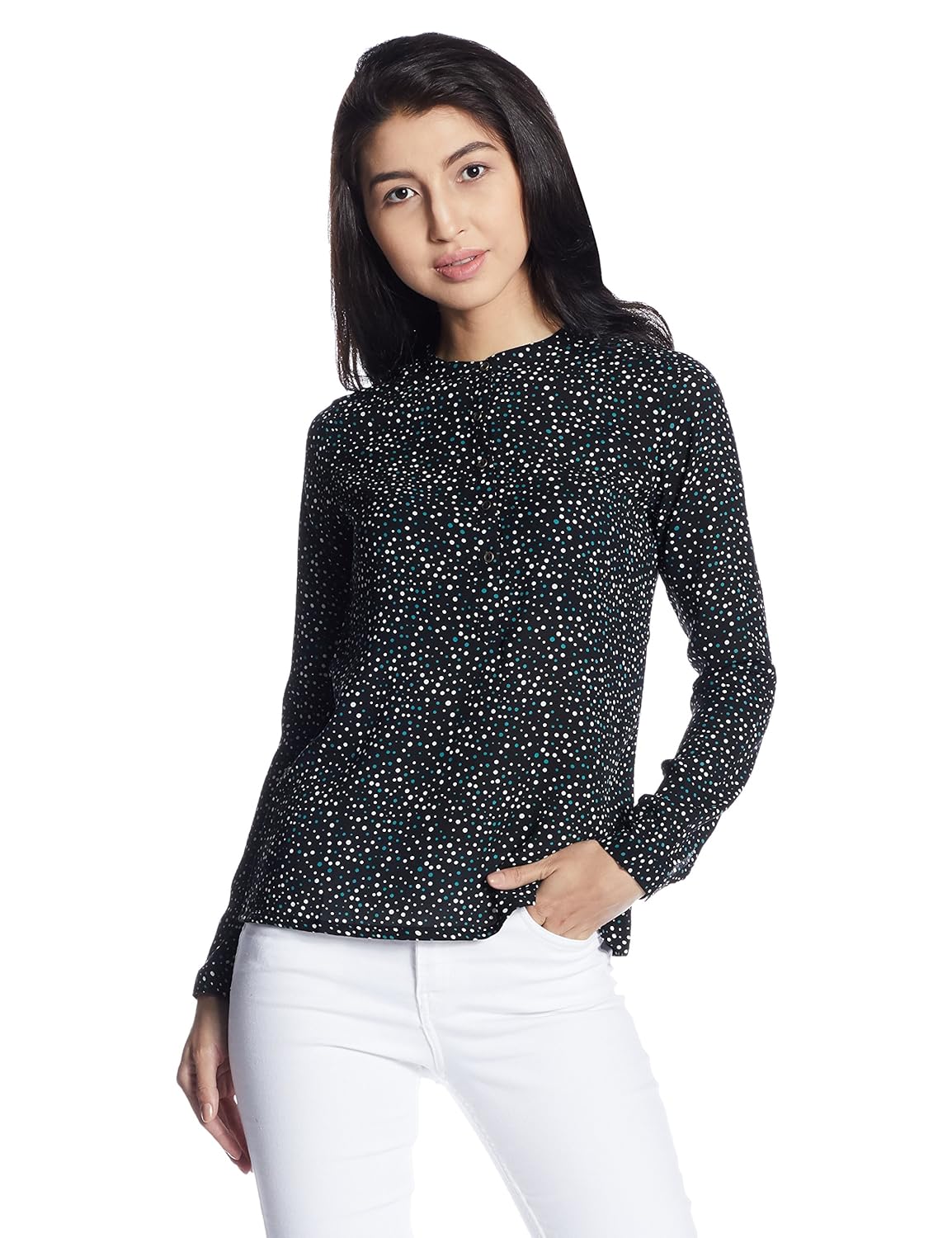 cherokee women's body blouse shirt