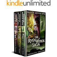 The Riven Wyrde Saga (Omnibus edition): The Complete Epic Fantasy Trilogy. book cover The Riven Wyrde Saga (Omnibus edition): The Complete Epic Fantasy Trilogy. book cover