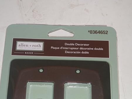 Allen + Roth 2-Gang Dark Oil-Rubbed Bronze Decorator Rocker Metal Wall Plate Item# 364652 Model#Z2388Rr-Eorb Upc# 654880016349 (654880016349)