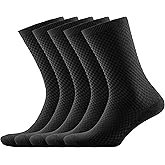 NUDUS UNDERWEAR Men’s Bamboo Rayon Socks 5-Pair Gift Box, Premium Quality