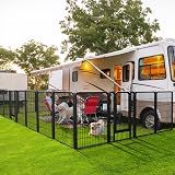 Yaheetech Dog Playpen 2 Panel Heavy Duty 100cm High Indoor Outdoor view 2
