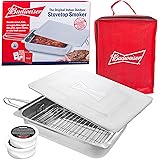 Budweiser Stovetop Smoker - The Original Stainless Steel Smoker with Wood Chips - Works over any heat source, indoor or outdoor