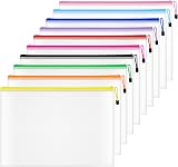 Northern Brothers A4 Zip Wallets 10 pcs PVC Zipper Bags Document Folders