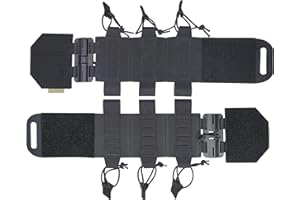 Black Gunpowder Elastic Tactical Quick Release Cummerbund Magnetic Buckles Model TC1