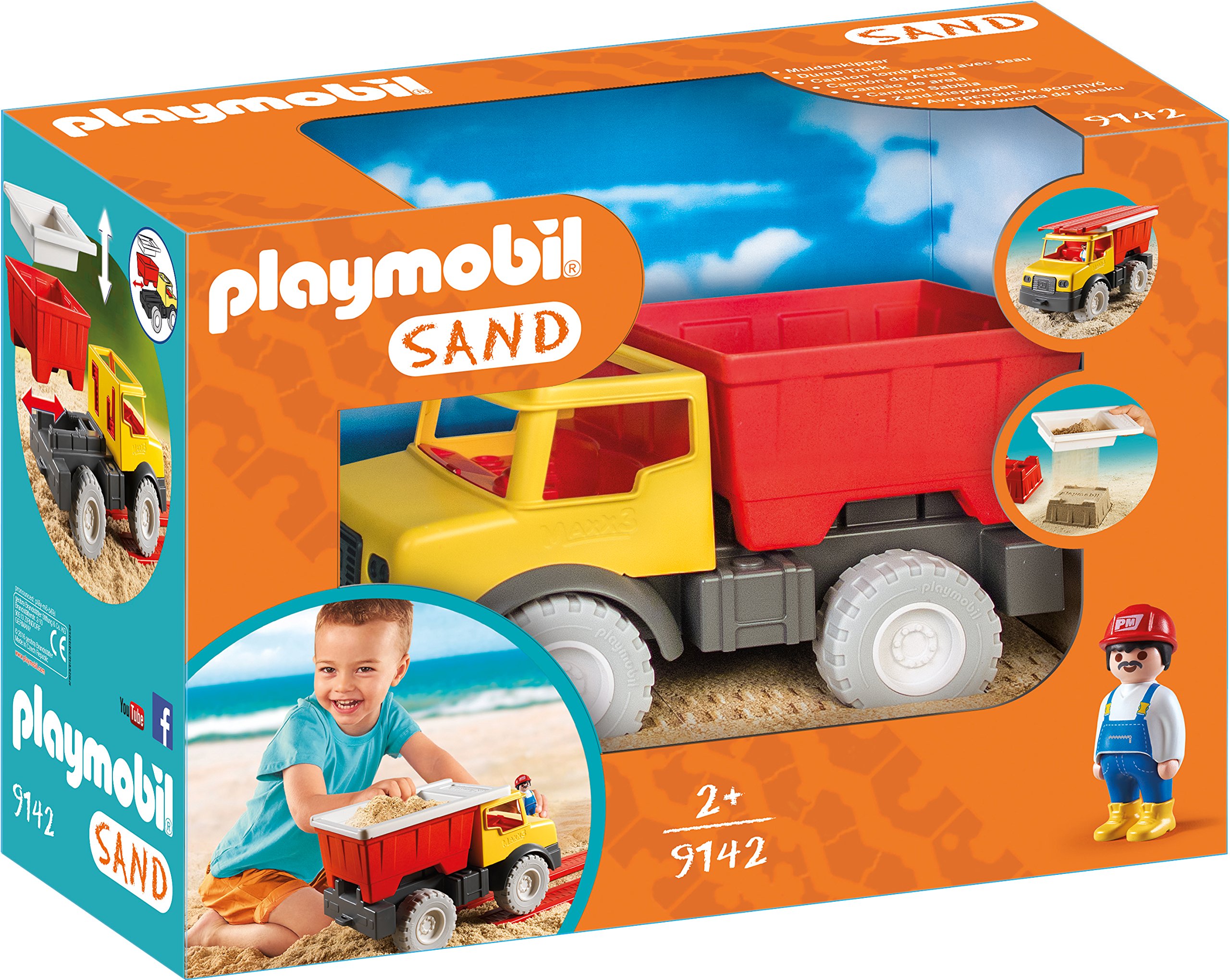 PlayMOBIL Sand 9142 Dump Truck, For Children Ages 2+