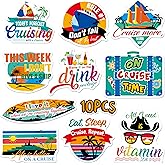 10PCS Large Cruise Door Magnets, Magnetic Waterproof Navigation Boat Anchor Cruise Ship Car Decors, Decorative Refrigerator P