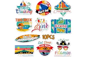 10PCS Large Cruise Door Magnets, Magnetic Waterproof Navigation Boat Anchor Cruise Ship Car Decors, Decorative Refrigerator P