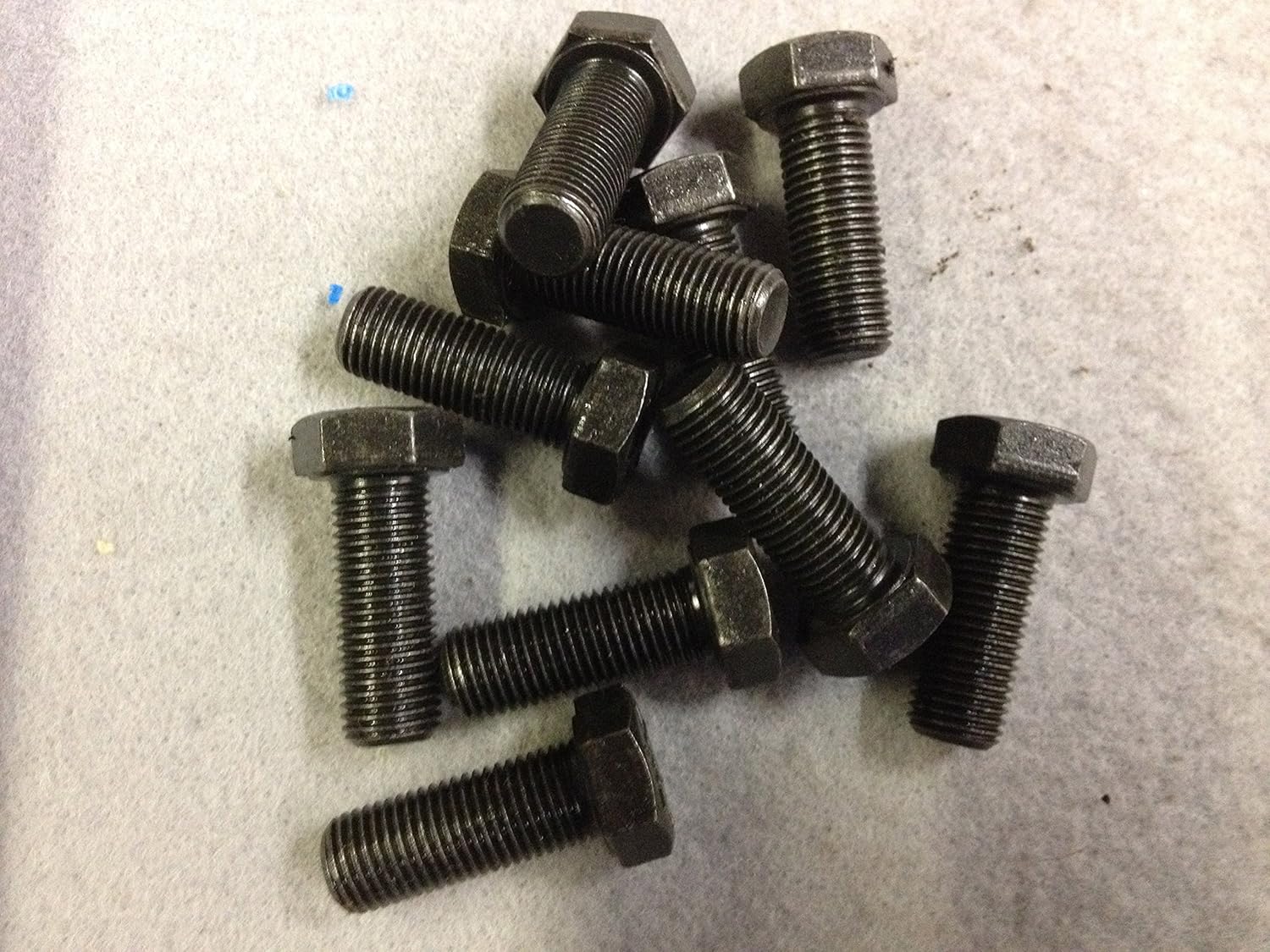 Pack of 10, 3/8" UNF x 1" fully threaded Hex Bolts, Grade 5, 8.8