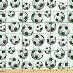 Lunarable Sports Fabric by The Yard, Pattern Vivid