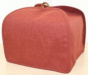 The Curtain Shop America at Home 4 Slice Toaster Cover Red