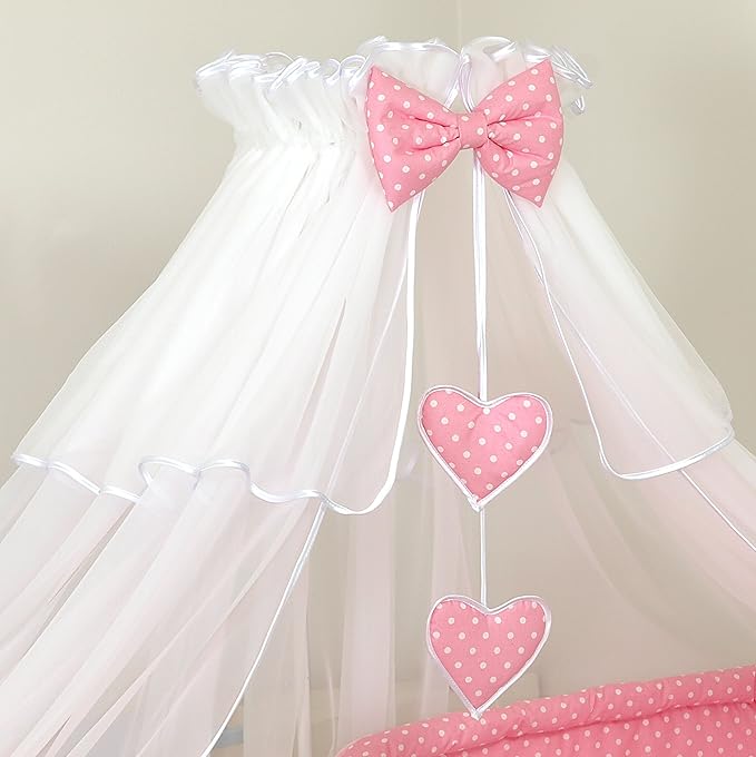 LUXURY BABY COT/ BED CANOPY DRAPEBIG 480cm COVERS 4 SIDES OF COT BED