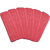 Microfiber Mop Replacement Pads for Wet/Dry Mop Floor Cleaning Pad Fit All Spray Mops (6 Pack)